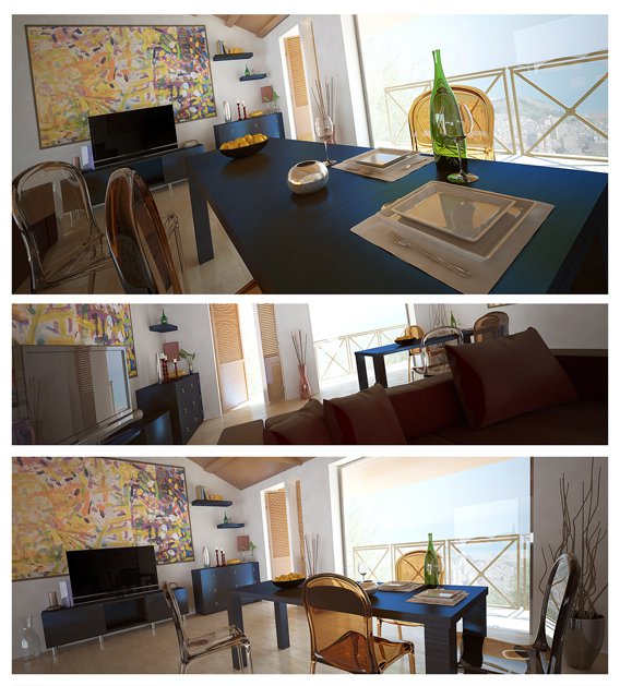 rendering con quadro mauro